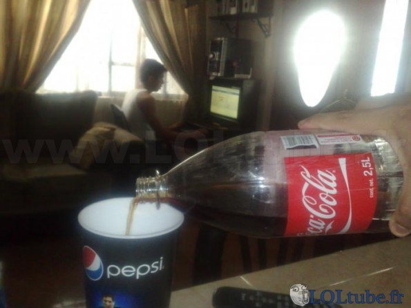 Coca dans Pepsi, sacrilège !