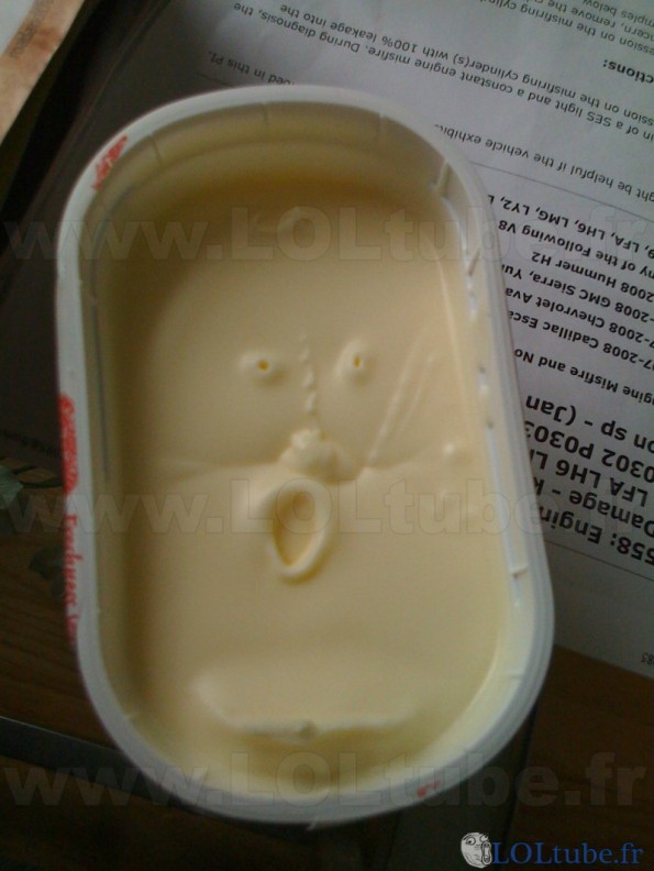 Surprised margarine is surprised