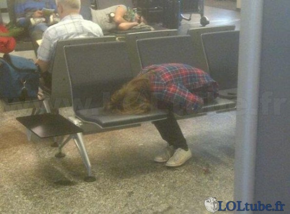 Dormir dans un aéroport