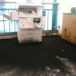 Explosion de toner d'imprimante