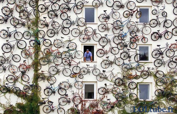Mur de vélos