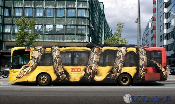 Un bus bien décoré