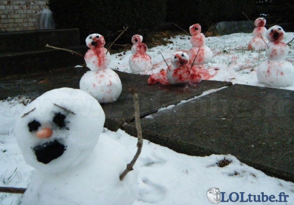 Massacre de bonhommes de neige