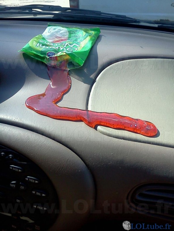 Ne laissez pas des bonbons dans la voiture
