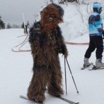 Chewbaca au ski