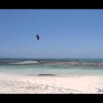 Saut en kite surf épique