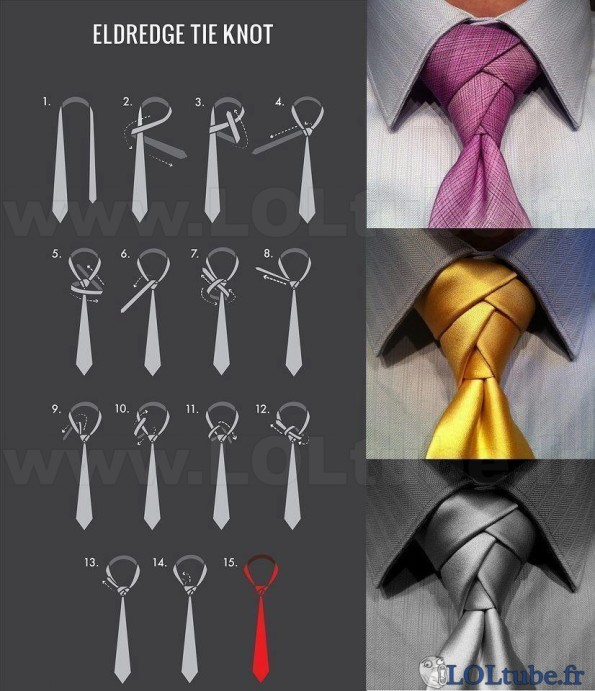 Un noeud de cravate complexe
