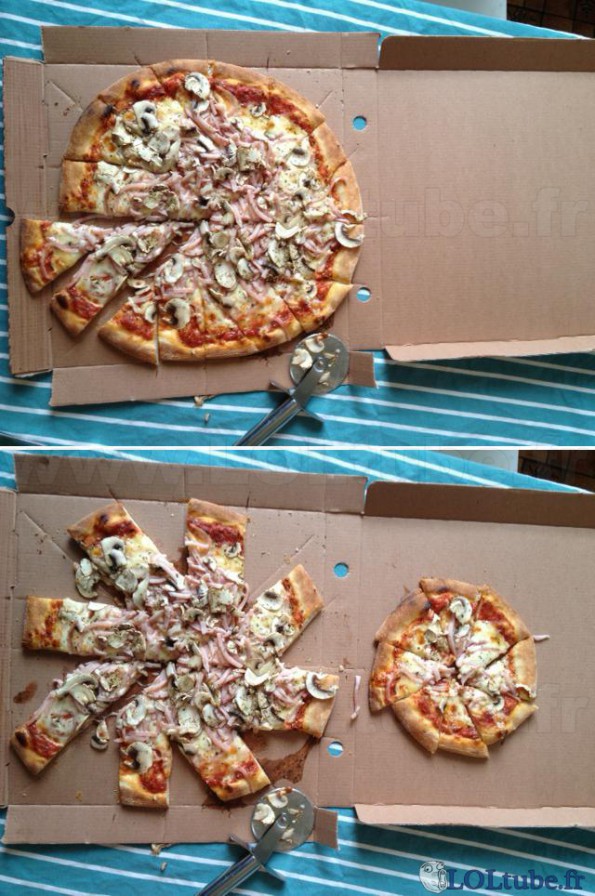 Faire une mini pizza avec une pizza