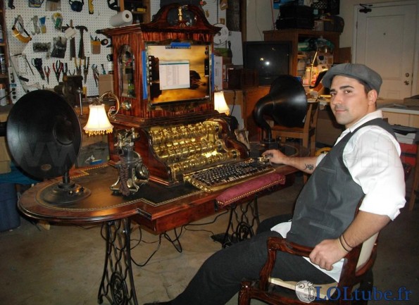 Ordinateur Steampunk