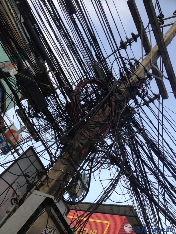 Le bordel de câbles électriques