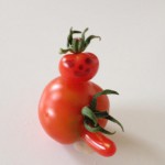 Bonhomme de neige tomate coquin