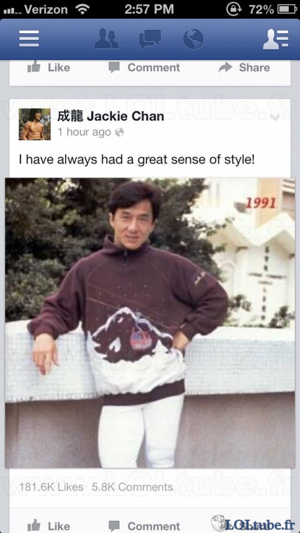 Jackie Chan camoufflé