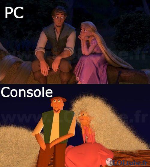 Comparaison PC et console