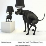 Lampes "chien qui fait caca"