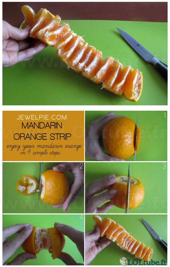 Comment éplucher sa mandarine