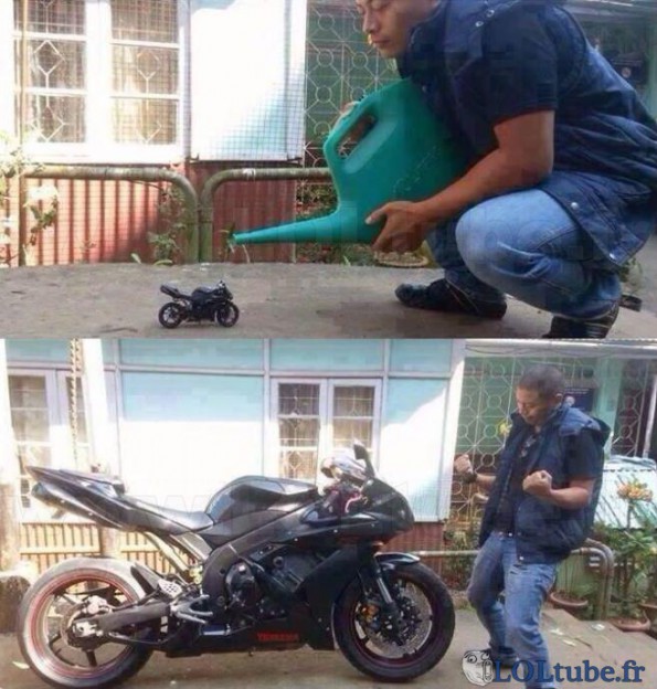 Agrandir une moto