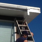 Installation de goutière + échelle