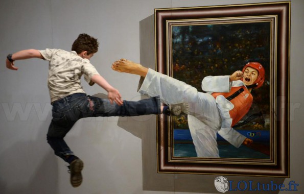Kung fu tableau