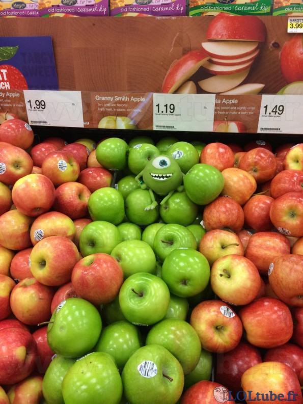 Un intrus dans les pommes