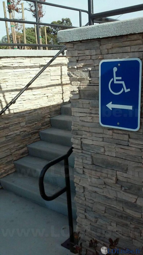 Escalier pour handicapés