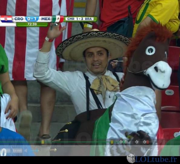 Un mexicain à un match