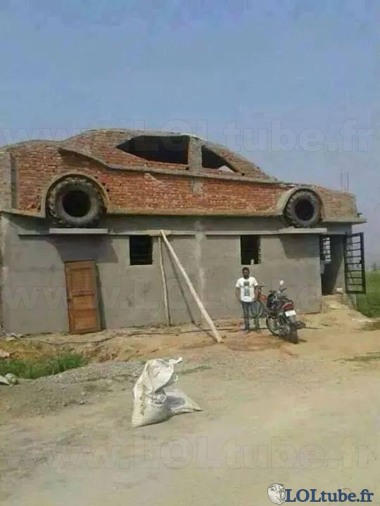 Construire sa voiture sur sa maison