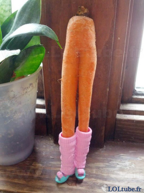 La carotte toute nue