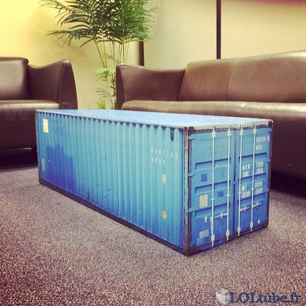 Table basse container