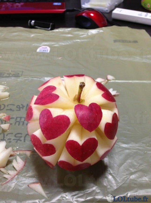 Pomme à coeurs