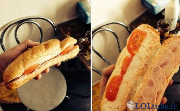 Arnaque sur le sandwich