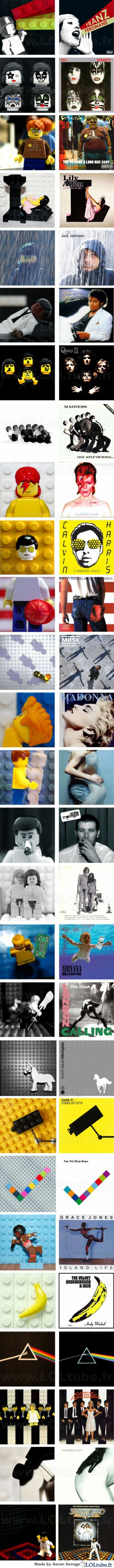 Des albums en Lego